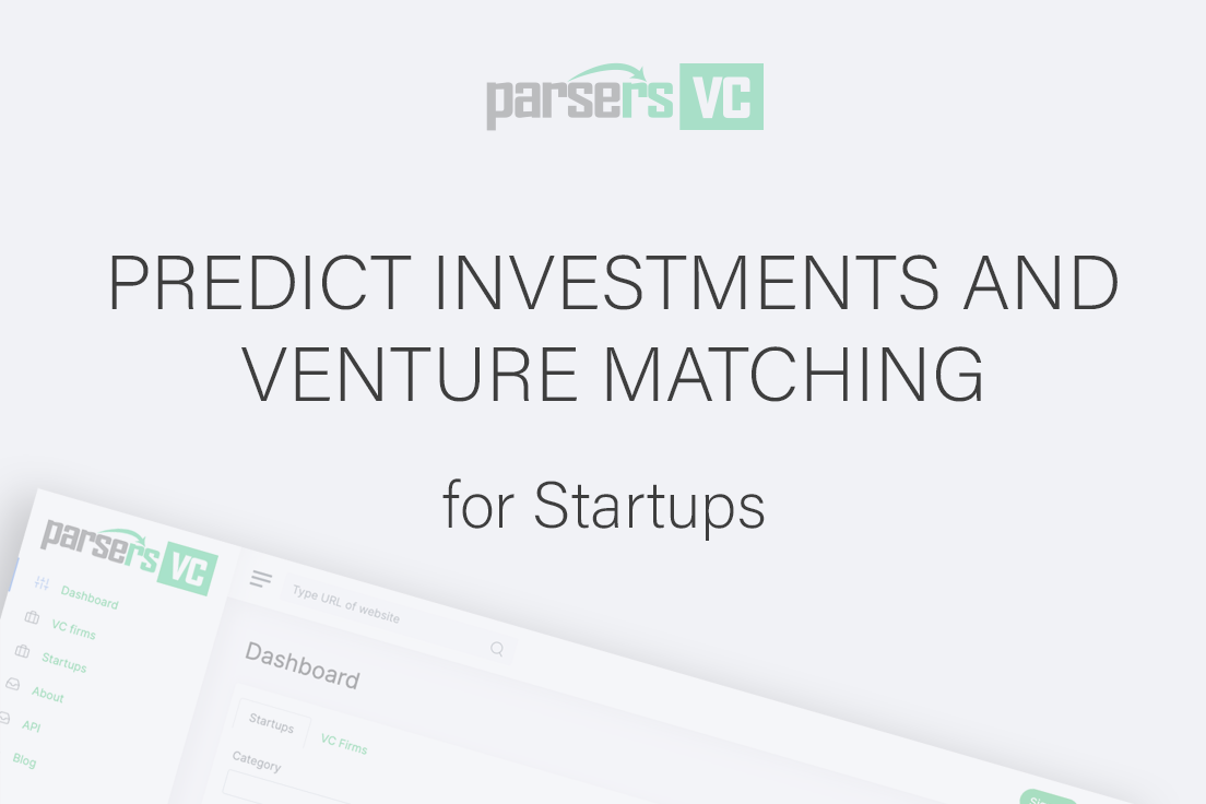 Predict Investments and Venture Matching for Startups