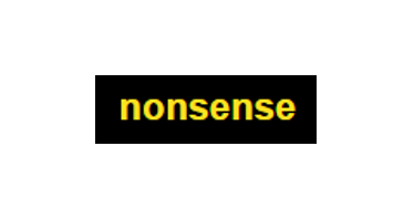 nonsense