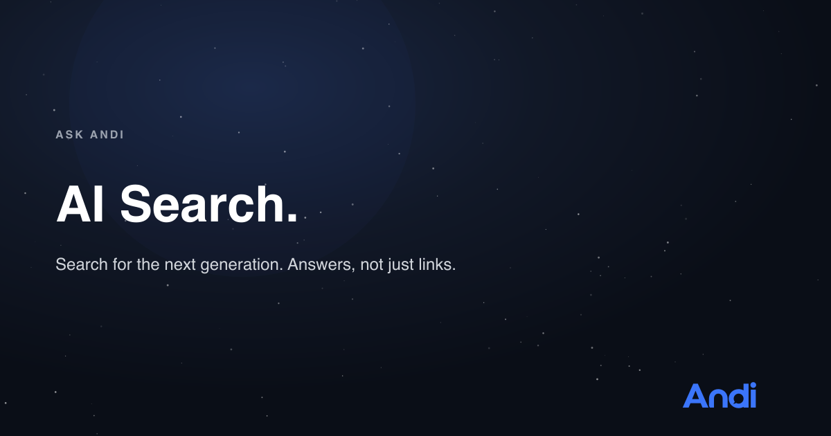 Andi AI â Search for the Next Generation