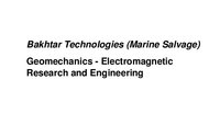 Bakhtar Technologies (Marine Salvage)