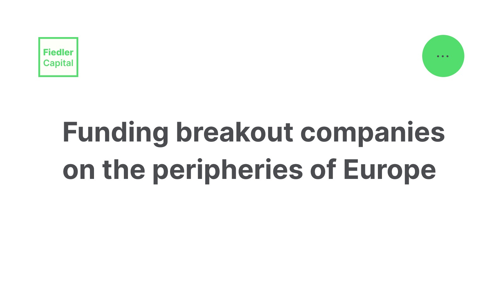 Fiedler Capital