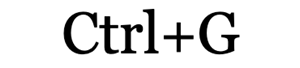 Ctrl+G