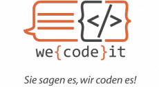 we {code} it